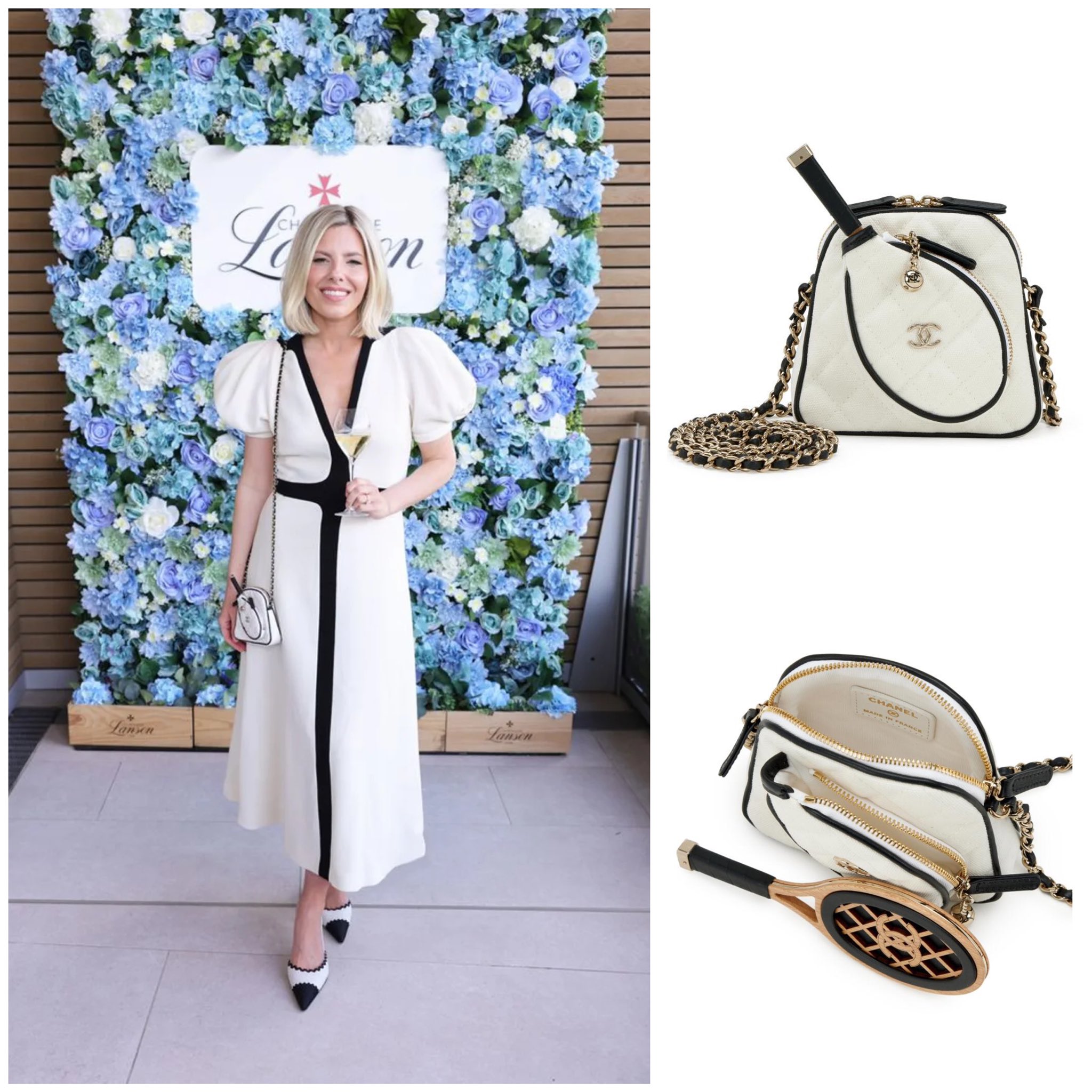 Remoulade Sauce on X: Hello fashionistas! This post in non-royal, but I am  absolutely in love with Mollie King's Wimbledon look from earlier this  week. Her dress is Gabriella Hearst and her