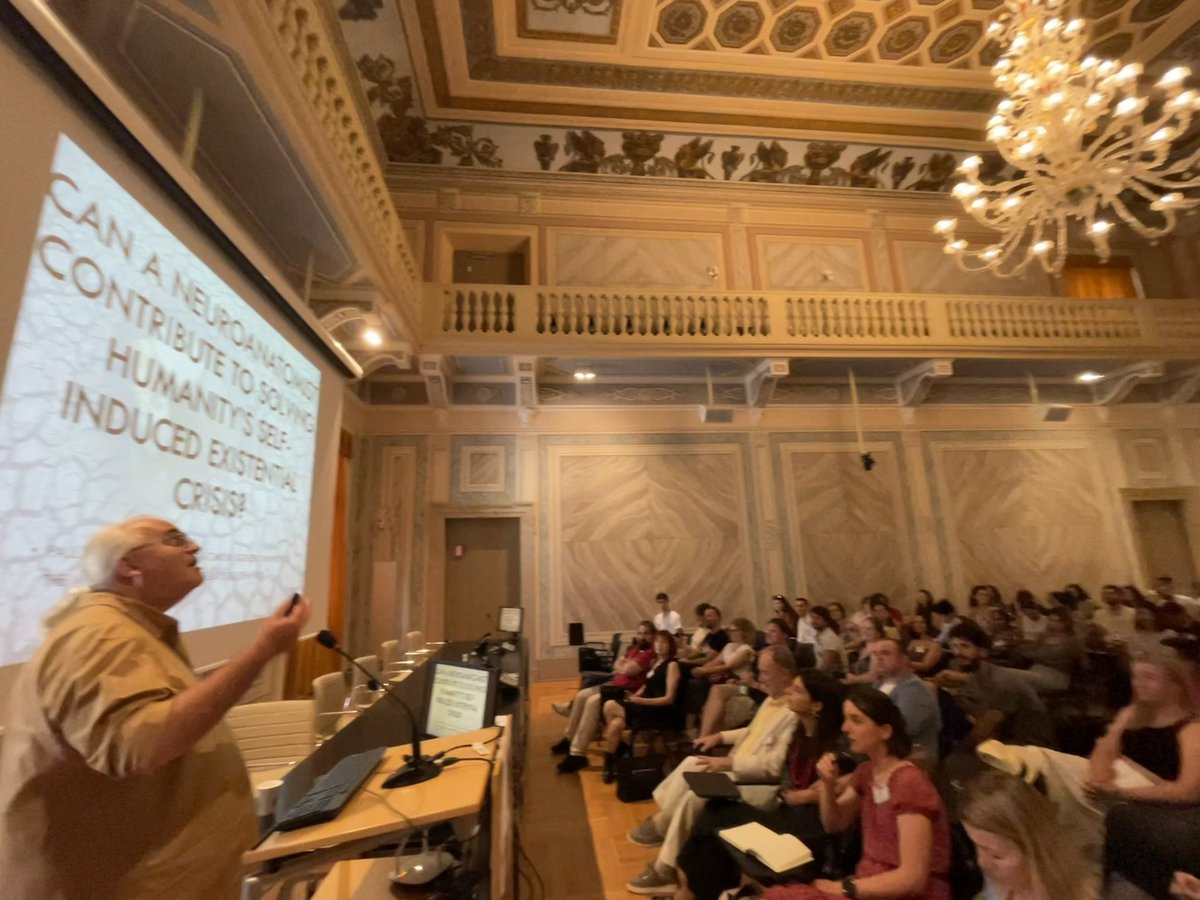 CIMeC UniTrento (@cimec_unitrento) on Twitter photo CogEvo closes out talks with contemplation from Paul Manger, School of Anatomical Sciences, Univ. of Witwatersrand, Johannesburg, S Africa: “Can a neuroanatomist contribute to solving humanity’s self-induced existential crisis?”
#CogEvo2023
<a href="/WitsUniversity/">Wits University</a> <a href="/gVallortigara/">Giorgio Vallortigara</a> <a href="/beMaryB/">Maria Bortot</a> CogEvo closes out talks with contemplation from Paul Manger, School of Anatomical Sciences, Univ. of Witwatersrand, Johannesburg, S Africa: “Can a neuroanatomist contribute to solving humanity’s self-induced existential crisis?”
#CogEvo2023
<a href="/WitsUniversity/">Wits University</a> <a href="/gVallortigara/">Giorgio Vallortigara</a> <a href="/beMaryB/">Maria Bortot</a>
