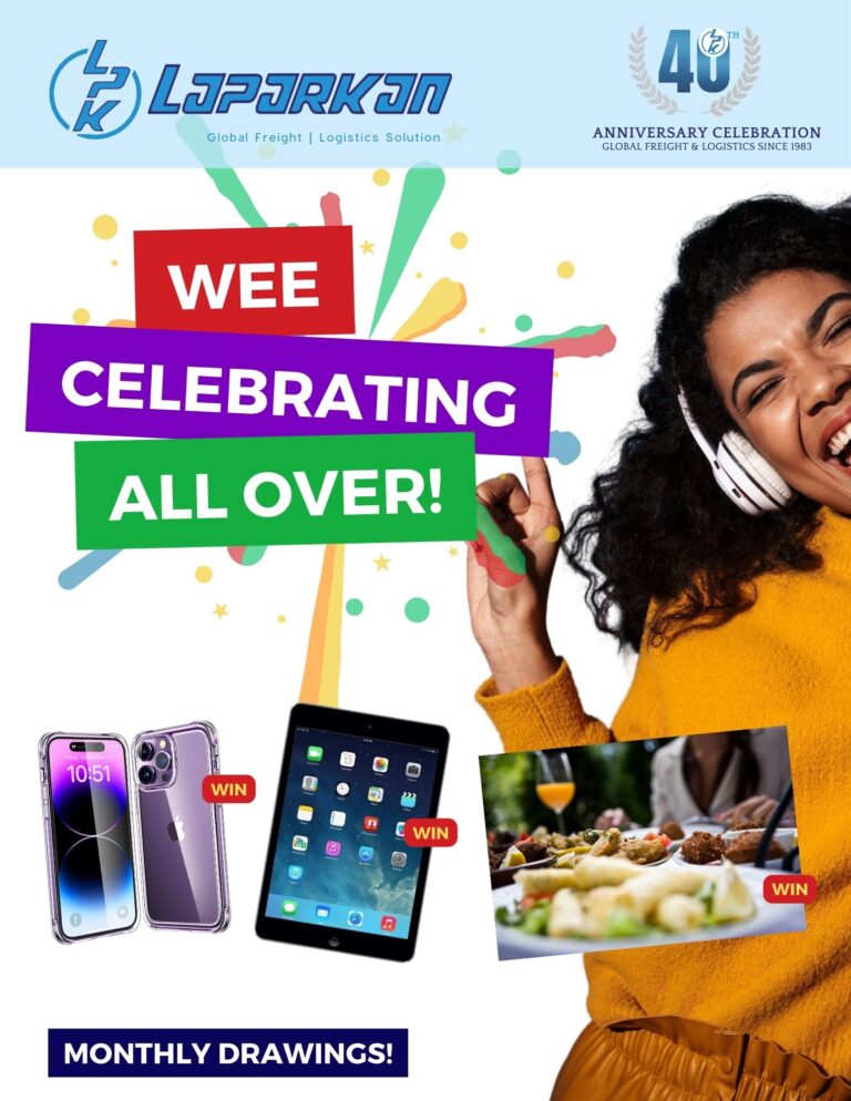 WEE CELEBRATING ALL OVER

WIN iPhone 14 or iPads or Dinner for two

For information and feedback email info@laparkan.com

#win #laparkan #antigua #loveantiguabarbuda #celebration #iphone14 #ipad #dinner #shipping #cargo #oceanfreight #antiguaandbarbuda