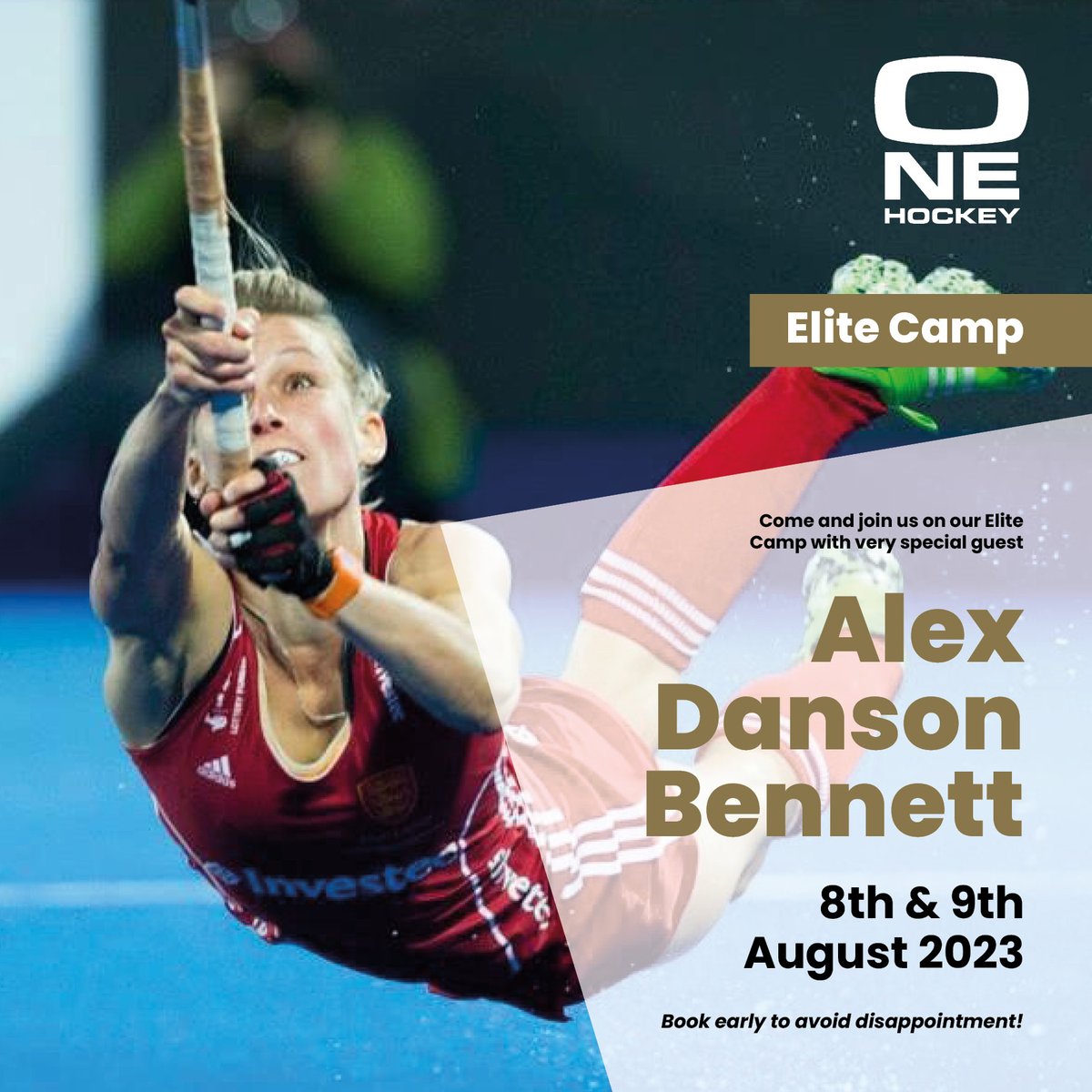 Come and join us on our Elite Camp with VERY special guest...Alex Danson-Bennett!

In our opinion, one of the best players to have ever played for England and GB. During her career, she received 306 caps &amp; scored 115 goals.

BOOK NOW > bit.ly/3NF6Vwl