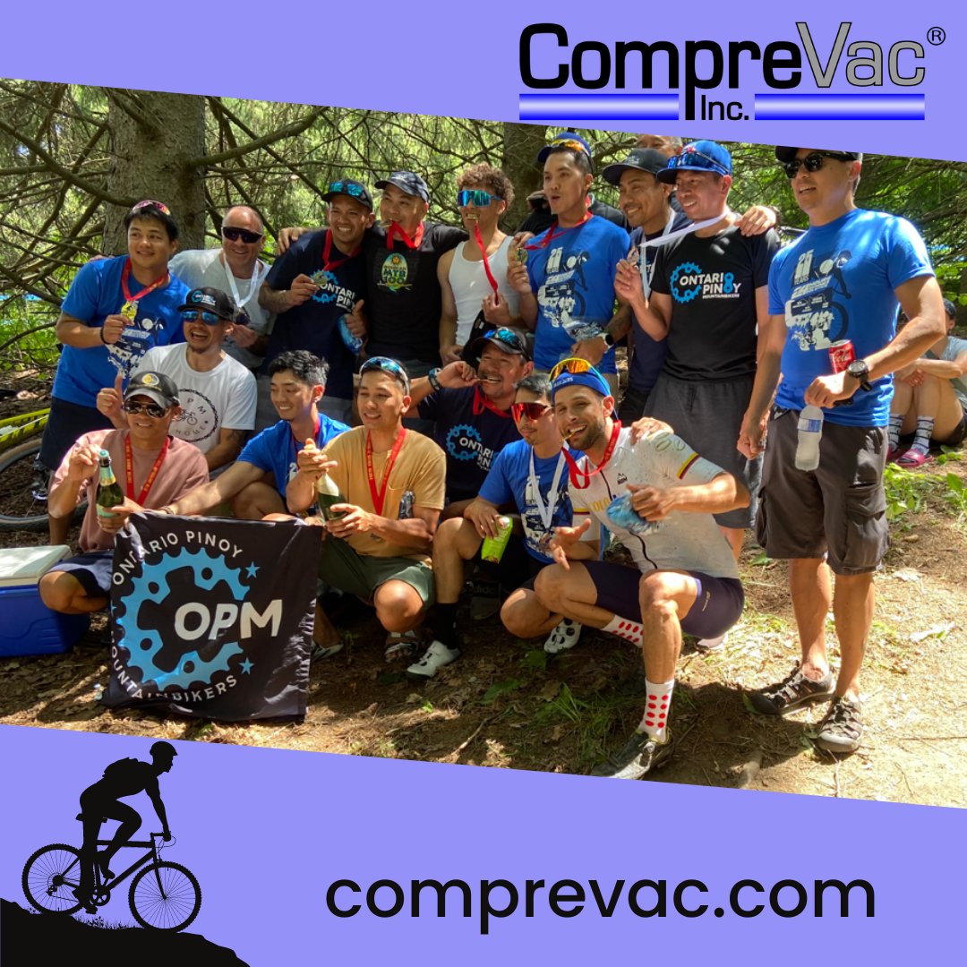ComprevacInc's tweet image. The OPM Humblebees, sponsored by CompreVac Inc, have secured an impressive victory in the 24-hour Off-Road Mountain Bike Team Event for the third year running. #teamhumblebee #bikerace #community