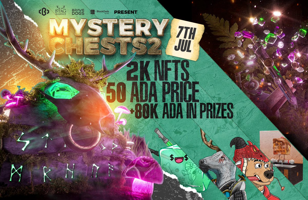 cuziamsandztho's tweet image. To my fellow treasure hunters! Just a friendly reminder as you sell your mystery chests today: hidden inside could be anything from mischievous Apes to wobbly Jellies or majestic stags. 🤣So, price wisely &amp;amp; embrace the adventures that await! Happy minting #MysteryChestMania #MCS2