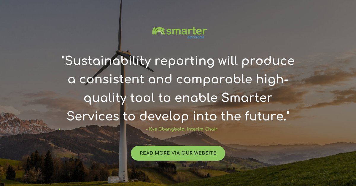 "We want to enhance trust and reputation, and that’s exactly what you get from #sustainability reporting. You get greater visibility. You get seen as a leader"
A natural progression of Smarter Service's exciting evolution 🌱
smarterservices.co.uk/global-reporti…