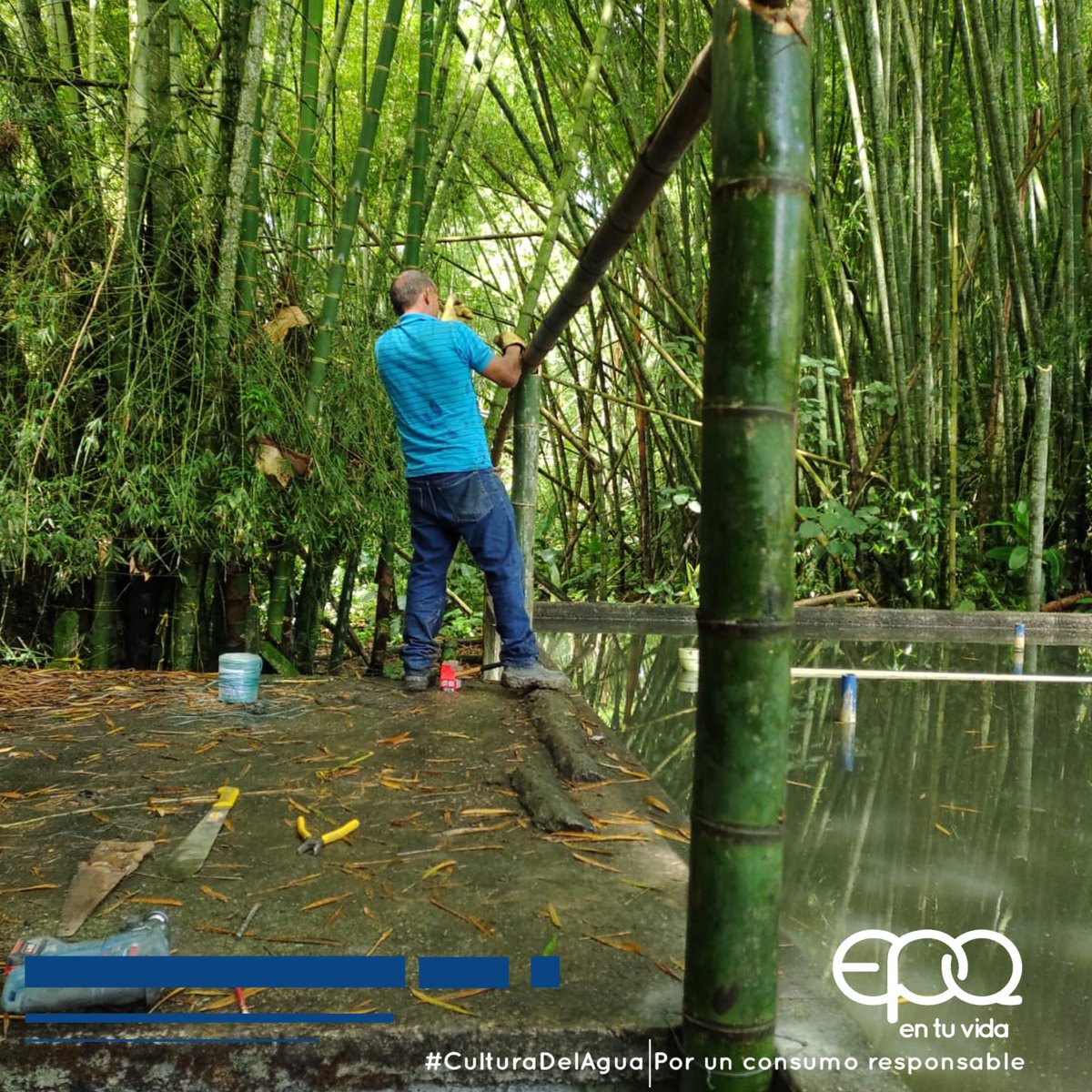 EpQuindio's tweet photo. #EPQMejoraConstantemente | Continuamente los funcionarios de Entidad Epq realizan limpieza y mantenimiento a cada una de las Plantas de Tratamiento de Agua Residual de los municipios donde prestamos nuestro servicio de acueducto, en esta oportunidad estuvimos en #PuebloTapao. https://t.co/g3ZqGW0Z34