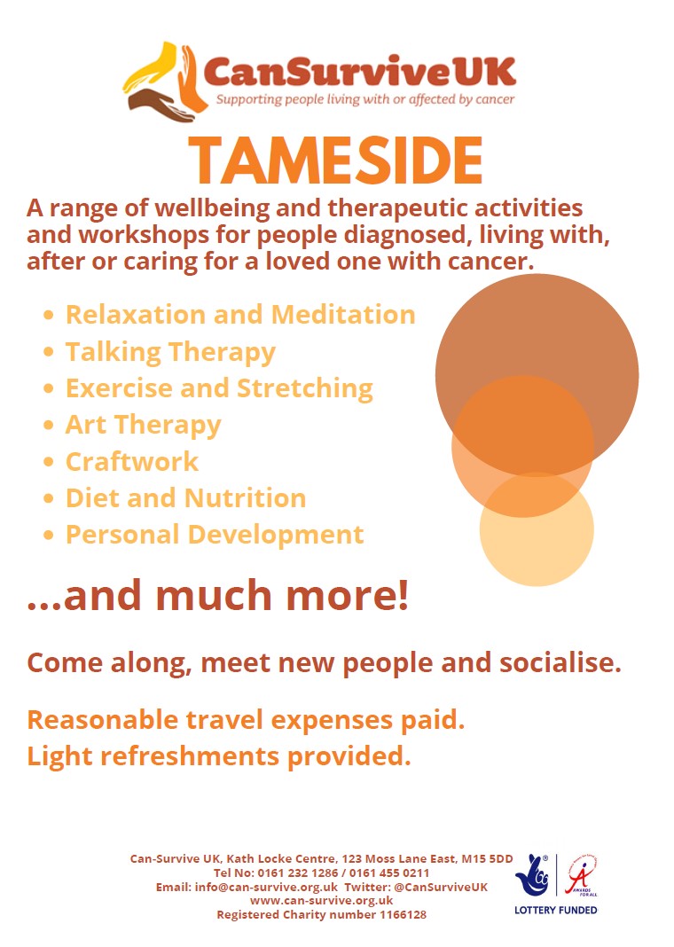 Age UK Tameside on Twitter "CanSurviveUK will be holding their