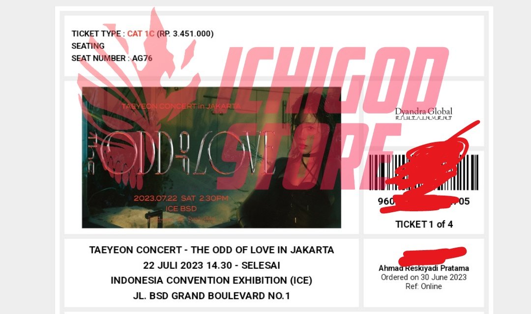 DUNIA_SONE's tweet photo. #WTS Tickets Taeyeon In Jakarta

4 Tix 
Cat 1C = SN-AG76
Cat 1D = SN-AD29
CAT2 = SN-91/92

✓View Stragis
✓Di bantu Sampai Tiket Fisik
💵 Bank TF, E Wallet, Paylater, COD
🌐Paypal, Wise

More Detail DM

#TheODDOfLOVE_in_JKT
#zonauang #Zonajajan https://t.co/gyt605ws4c