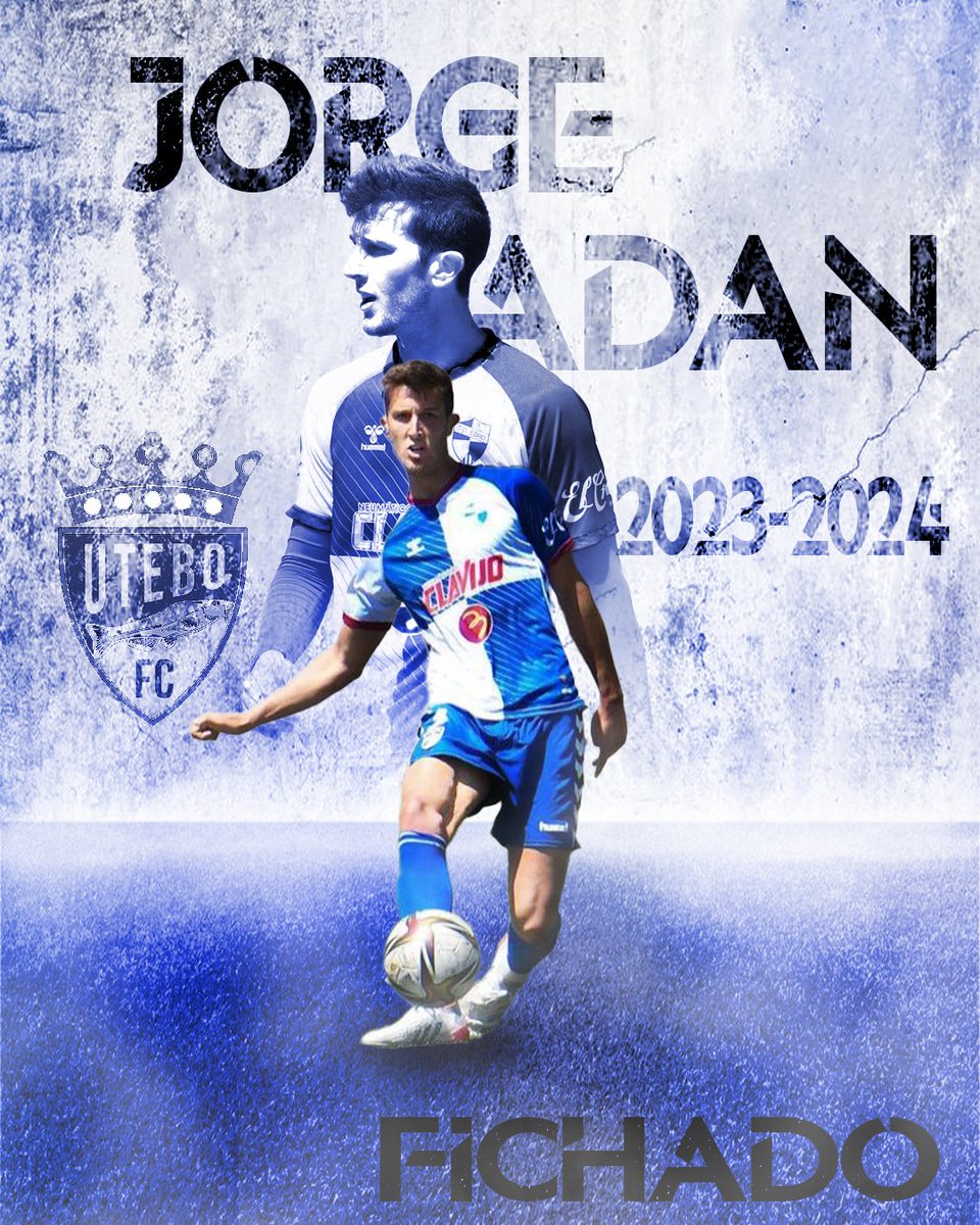 UteboFC's tweet photo. ✍️Jorge Adán se convierte en nuevo jugador del Utebo Fútbol Club, procedente del C.D Ebro.
Posición central, bueno en el juego aéreo, rápido y con buena salida de balón. 

👉132 partidos en 2 RFEF/2°B, con Deportivo Aragón, Izarra y C.D Ebro. https://t.co/NBHVekUHoK