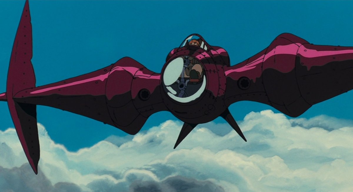 アスベルが操縦しているのは、単座式の戦闘機ガンシップ。風の谷の 
