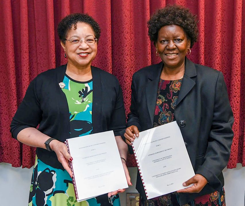 UniMpumalanga's tweet photo. UMP Forges Collaboration With UMES

The University of Mpumalanga (UMP) and the University of Maryland Eastern Shore (UMES) have signed a Memorandum of Understanding (MoU) to stimulate scientific cooperation and strengthen teaching, research and outreach activities to promote https://t.co/vc9P28LhoS