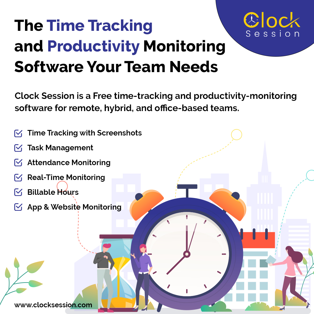 ClockSession's tweet image. Looking for a comprehensive #timetracking and #productivitysolution? #ClockSession has got you covered with features like #screenshots, task management, and #realtimemonitoring. 

clocksession.com

#productivity #freetimetracking #freetrial #freetimetrackingsoftware