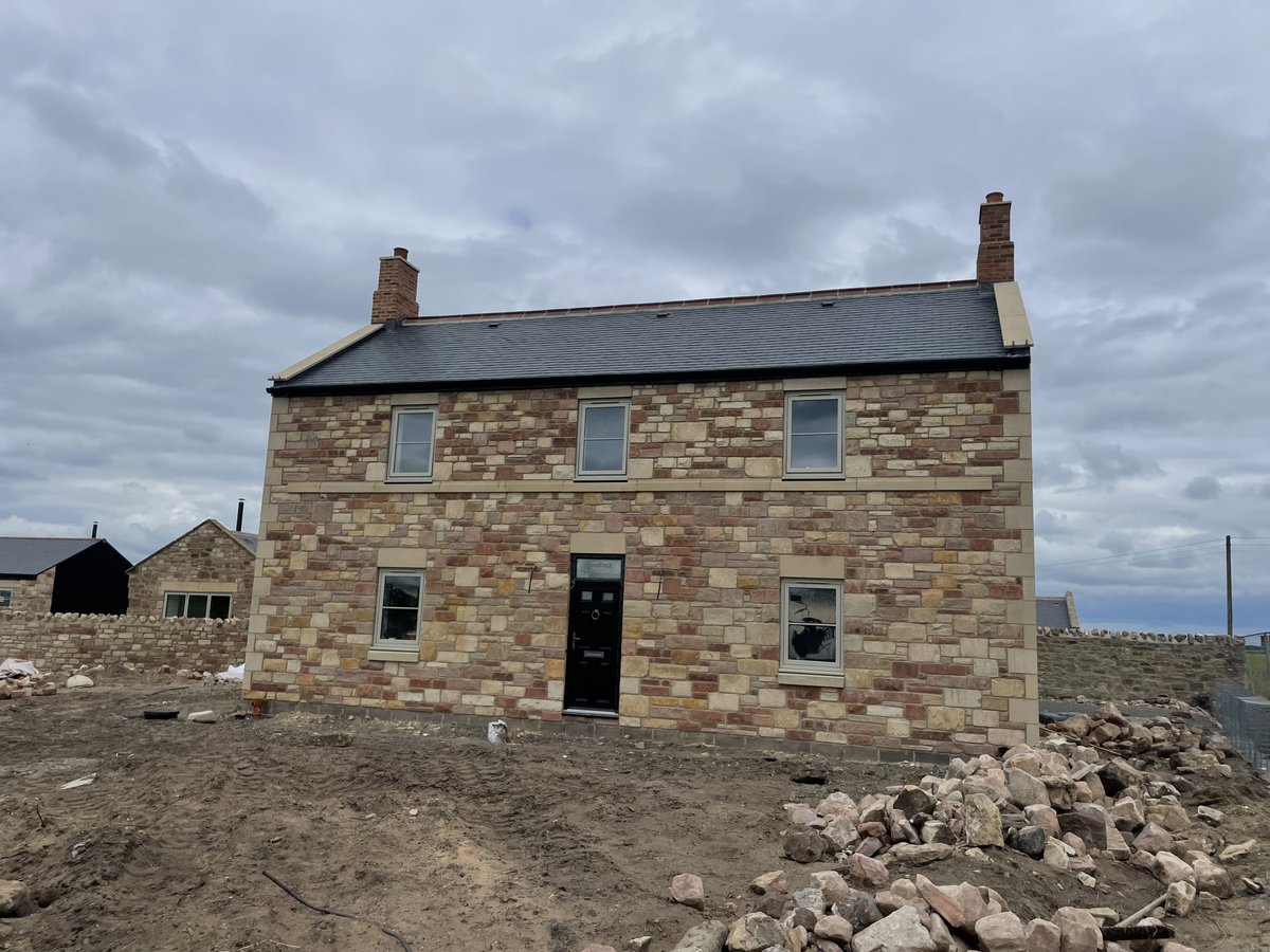 FlitcraftLtd's tweet photo. Nice to see from start to finish and with views from those bedroom windows over the Northumberland coast, what's not to like!  If you have a timber frame project you would like to discuss with Flitcraft, please call us on 01995 679444 #injectawall #timberframe #flitcraft https://t.co/Y3t05R87N3