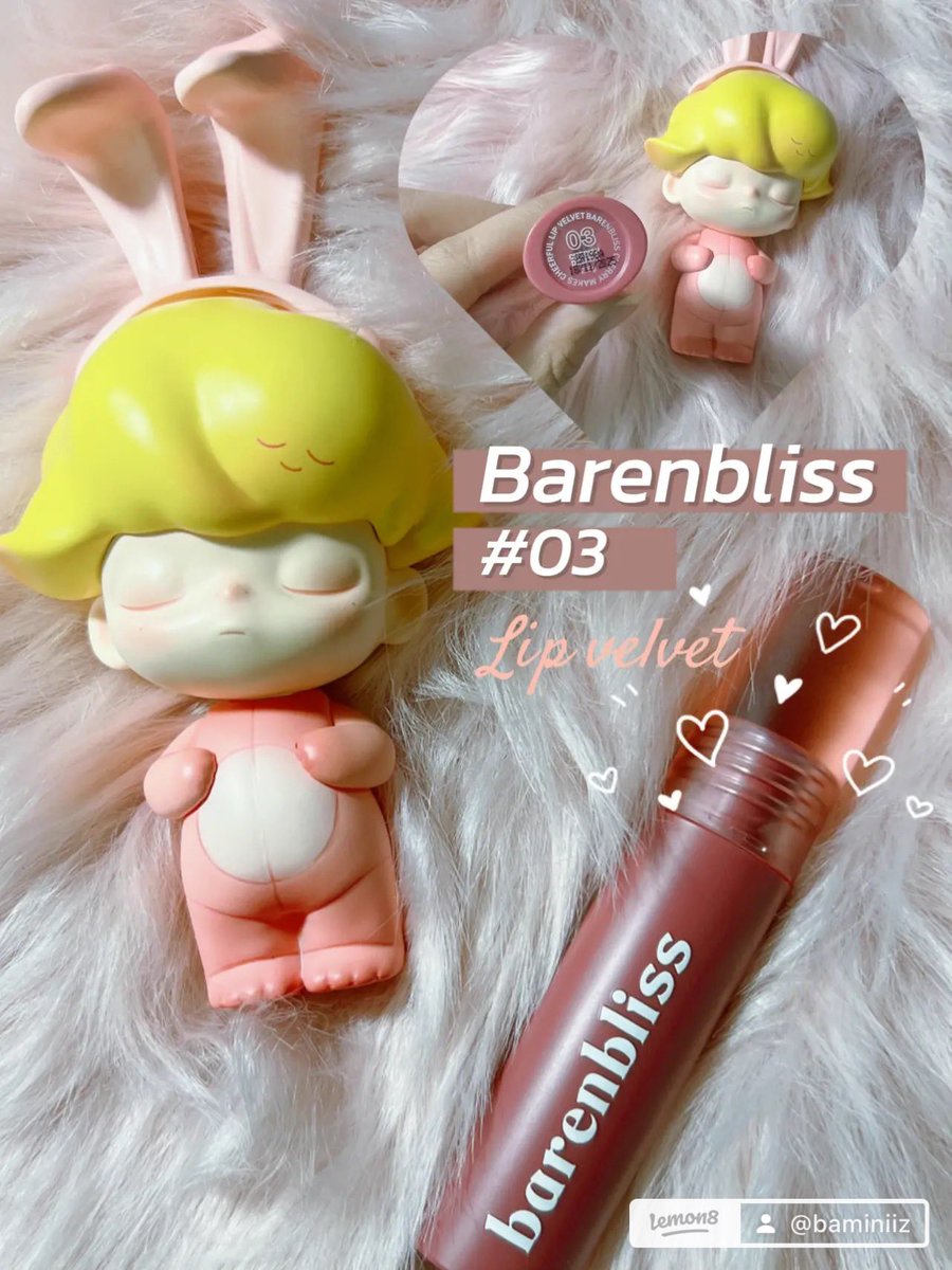 Reviewdeever's tweet image. 🍒Barenbliss Cherry Makes Cheerful Lip Velvet 
✨ลิปเนื้อกำมะหยี่ แบรนด์พี่สาว สีชัด ติดทน เกลี่ยง่าย เนื้อนุ่ม ปากไม่แห้ง กลบสีปากมิด ทาเดียวๆก็สวยทาทับกลอสยิ่งเริศไปอีก
🌟สี 03 Cherish Delight เป็นสีออกโทนชมพูคลูโทนที่สาวๆทุกสีผิวก็ทาได้ ผ่องสุด
📍 s.lazada.co.th/s.QyTHY?cc