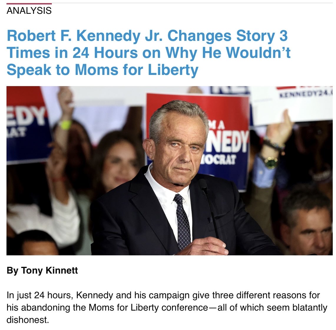 fredvultee's tweet image. The cult members over at the #Heritage Foundation seem to be souring on RFK Jr. #ReadyFireAim