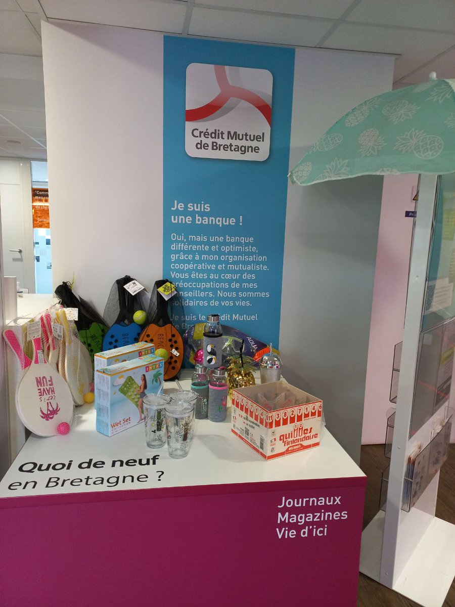 L'été s'invite à l'agence de Châtelaudren ! ⛱️😎 
Pour cette occasion, de nombreux lots étaient à gagner🎁