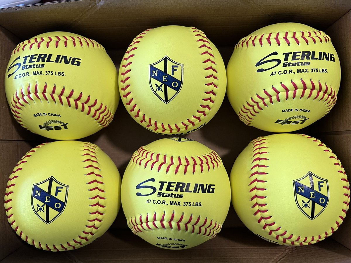 1st batch of softballs for NEO teams have arrived. 

Thank you Sterling Athletics for adding our logo to a fantastic product!