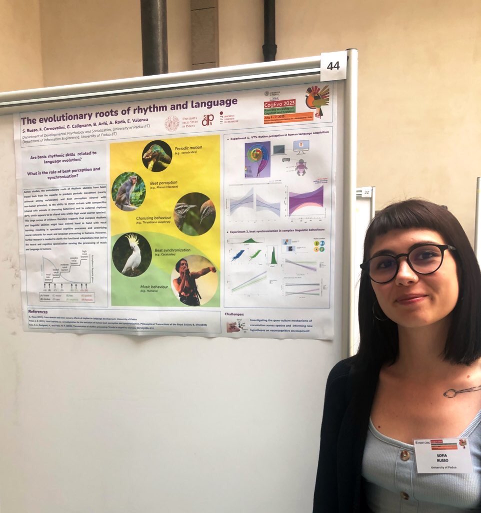 Stop by my poster if you want to know what parrots and Måneskin might have in common at #CogEvo23 #evolution #musicscience