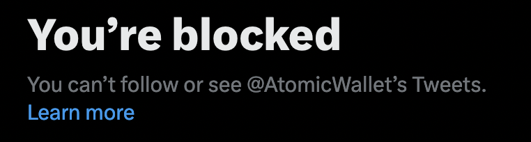 DyuldinKS's tweet photo. @CarlaRamre83350 @AtomicWallet @atomicwallet: "we steal you funds and block you, because you are filthy louse and there is nothing you can do to us" https://t.co/4bG5lFBOYM