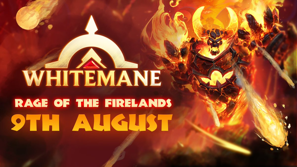itswhitemane's tweet photo. 🔥 BY FIRE BE PURGED! Elemental Lord of Fire, RAGNAROS, returns! 

Enter the Elemental Plane of Firelands, venture through the fire and flames and don't let Azeroth Burn. 

Mark the date: 🥵 9th August, 2023. https://t.co/cDLDC3SyDY