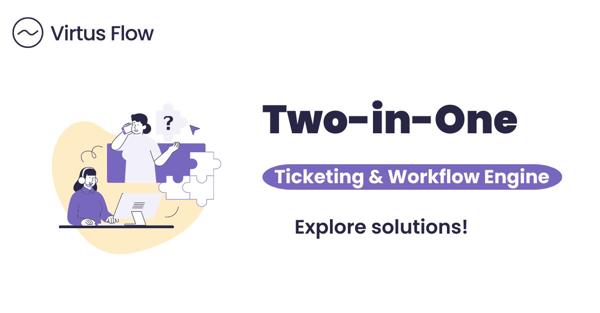 virtusflow's tweet image. @virtusflow 's #Ticketing #System !!!
virtusflow.com/ticket-managem…
#ticketmanagement #taskmanagement #helpdesk #claimsmanagement #ux #customerexperience #CustomerService #automation #processautomation