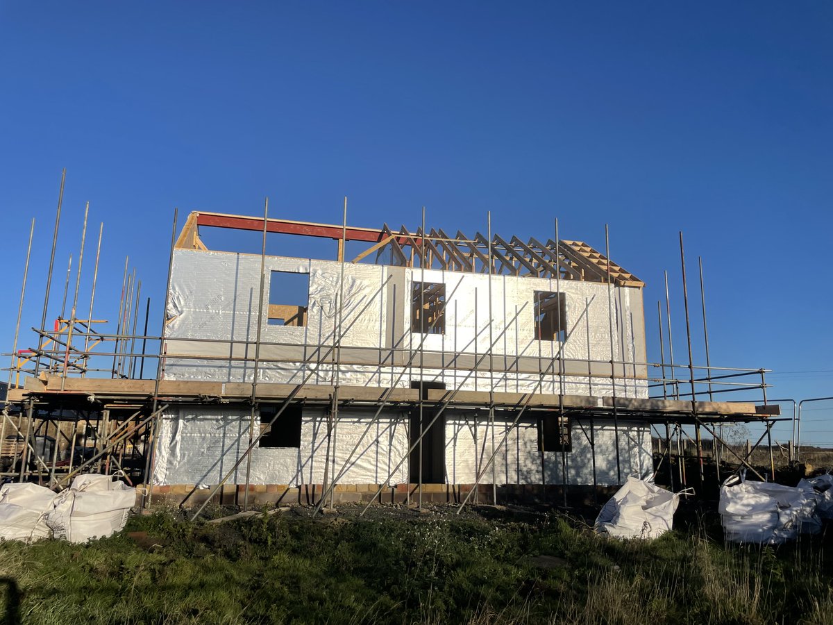 FlitcraftLtd's tweet photo. Nice to see from start to finish and with views from those bedroom windows over the Northumberland coast, what's not to like!  If you have a timber frame project you would like to discuss with Flitcraft, please call us on 01995 679444 #injectawall #timberframe #flitcraft https://t.co/Y3t05R87N3