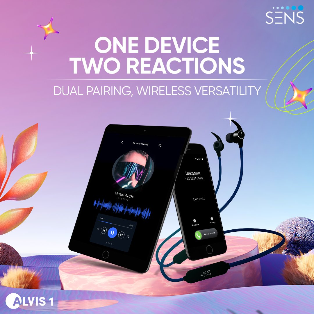 SensWorld_IN's tweet photo. Seamlessly switch between devices for a session of rock and roll using the dual pairing feature only with Alvis 1.
Get yours at βΉ599/- only.
Shop now at Amazon!
https://t.co/R8VNqIz9yt
#SENS #SENSForSound #LetsMakeSENS #Alvis1 #PlaybackTime https://t.co/CZ0DlQRaFW