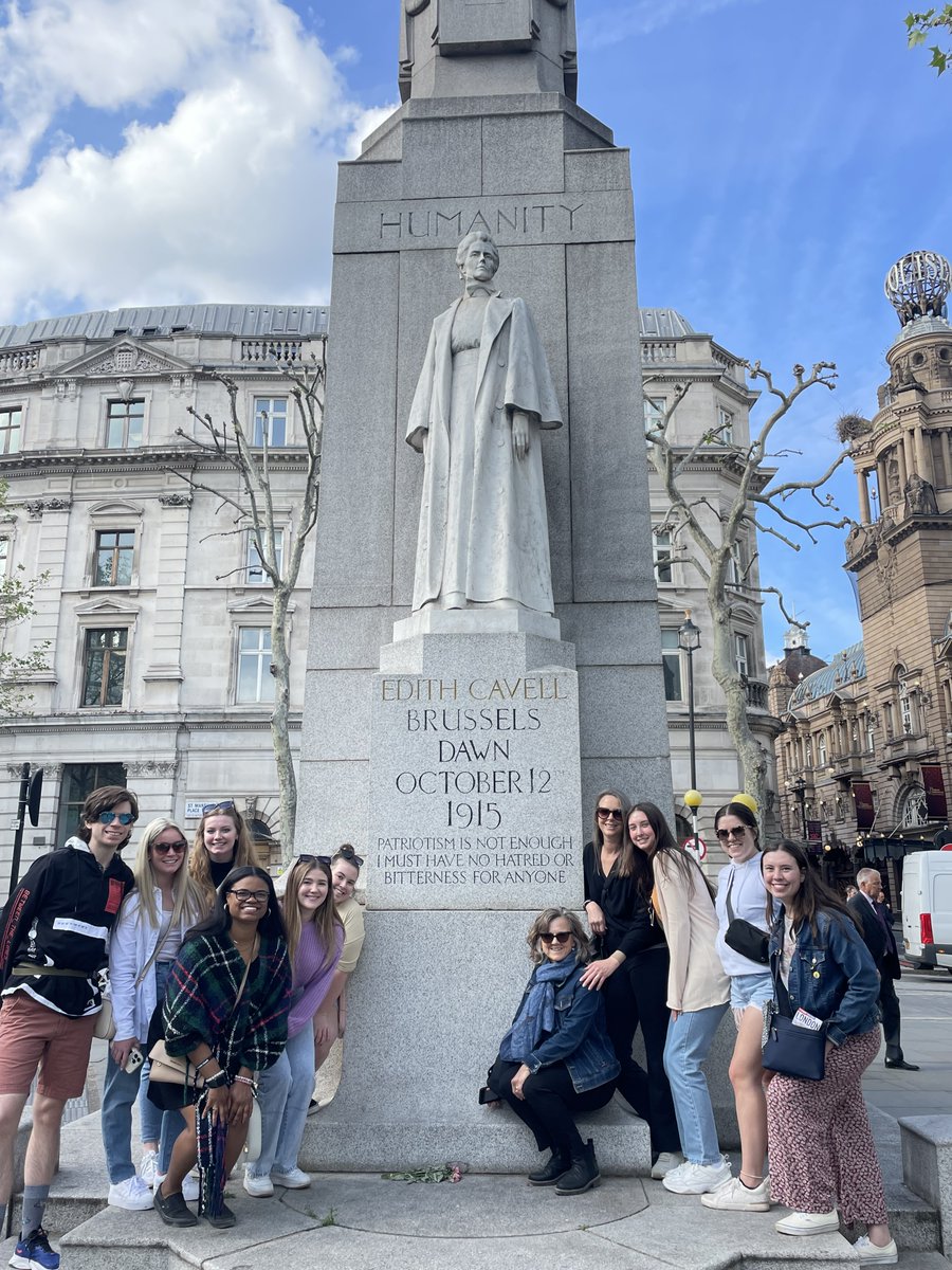 WVUSoN's tweet photo. Nine WVU School of Nursing students recently traveled to London as part of a study abroad trip to learn more about Britain’s healthcare system and to experience a new culture. 💛💙

https://t.co/tLrNoVpyz8 https://t.co/Bu4HJNC5i6