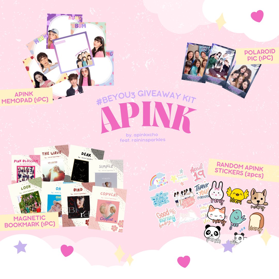 apinkxcho's tweet photo. #BEYOU3 #Apink Giveaways 💝🐼

✨ memopad
✨ polaroid pic
✨ magnetic bookmark
✨ sticker

Location: TBA (around araneta)
Date: July 23, 2023
Time: TBA

‼️FIRST COME, FIRST SERVE ‼️
‼️ PANDAS W/ TIX ARE PRIORITY ‼️

💛 limited quantity only • all items are personally made 💛 https://t.co/7SAjsy3B8v