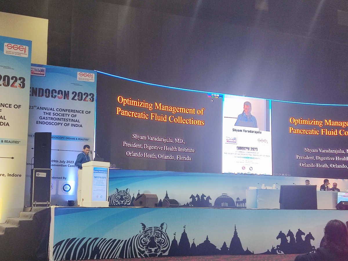 Jahnvi Dhar (@dharjahnvi) on Twitter photo #ENDOCON23 🥰
Dr. <a href="/SVaradarajuluMD/">shyam varadarajulu</a> delivering his talk on:
"Optimizing management of pancreatic fluid collections"
<a href="/SGEIofficial/">SGEI</a> @jayanta_sam <a href="/DrLakhtakia/">Sundeep Lakhtakia</a> <a href="/docdhir/">vinay dhir</a> #ENDOCON23 🥰
Dr. <a href="/SVaradarajuluMD/">shyam varadarajulu</a> delivering his talk on:
"Optimizing management of pancreatic fluid collections"
<a href="/SGEIofficial/">SGEI</a> @jayanta_sam <a href="/DrLakhtakia/">Sundeep Lakhtakia</a> <a href="/docdhir/">vinay dhir</a>