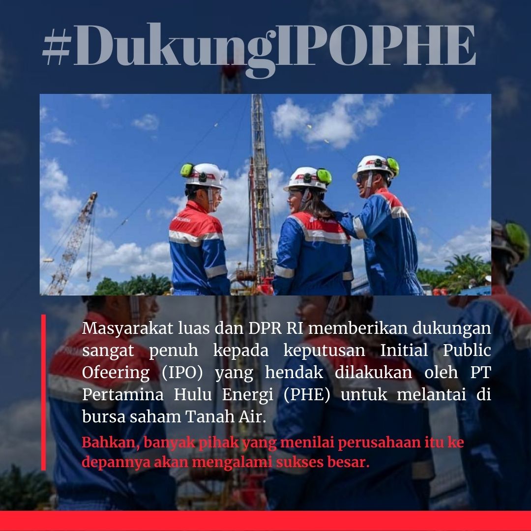 nadiapurwati89's tweet photo. Masyarakat luas dan DPR RI memberikan dukungan sangat penuh kepada keputusan Initial Public Ofeering (IPO) yang hendak dilakukan oleh PT Pertamina Hulu Energi untuk melantai di bursa saham Tanah Air. rnenilai perusahaan depannya a mengalamMkses besar. #DukungIPOPHE #ptphe https://t.co/gFKRF97ugV