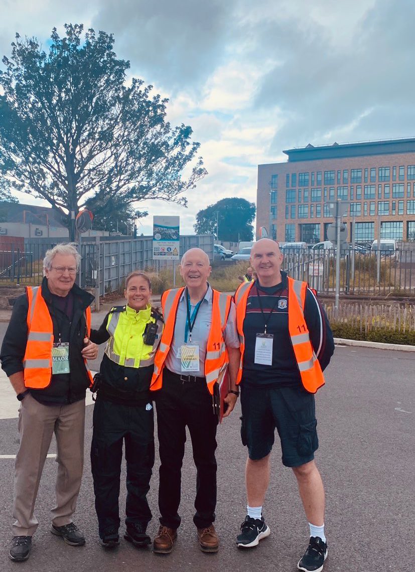 Bridewell Gardaí are on duty at the Leinster Fleadh in @WeAreTUDublin Grangegorman. There will be plenty of jigs and reels among those in attendance over the next day or so. 🎻🪗🎶 #KeepingPeopleSafe