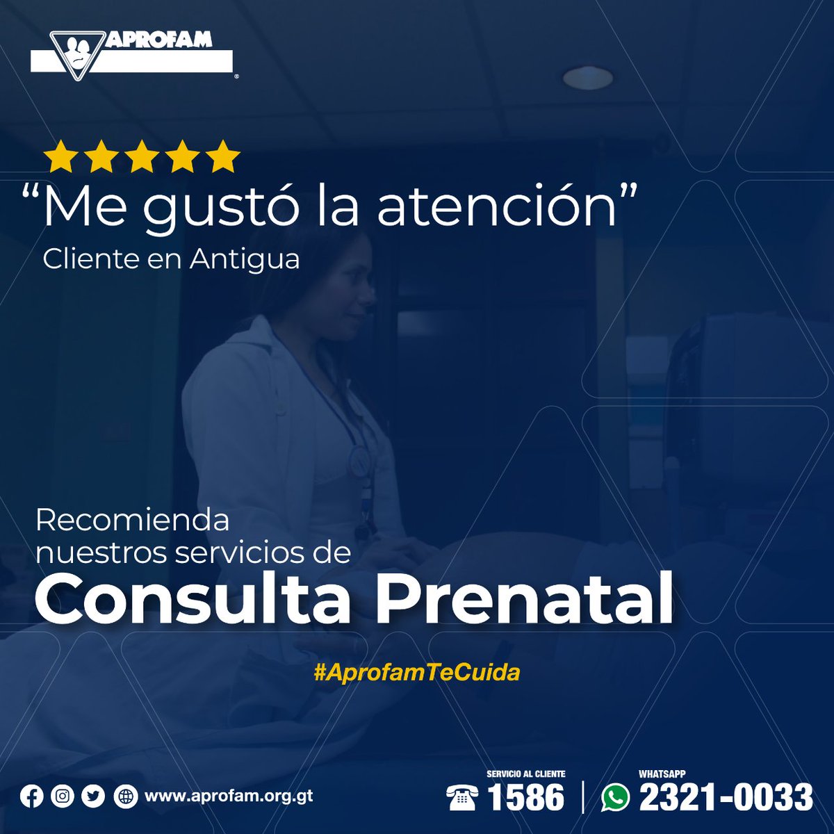 Aprofam's tweet photo. Nuestros pacientes recomiendan nuestros servicios de Consulta Prenatal, realiza tu consulta en cualquiera de nuestras 22 sedes, o agenda tu cita en línea.

#APROFAMteCuida #Salud #prenatalcare https://t.co/BIOgndTbvn