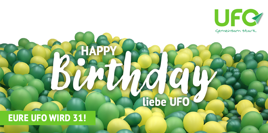 #HAPPYBIRTHDAY: DEINE UFO WIRD 31 JAHRE ALT! 🎉 Von Anfang an kämpfen wir gemeinsam für Eure Rechte. Danke an unsere Mitglieder für Euren unermüdlichen Einsatz. Wir haben bereits viel erreicht, aber der Kampf geht weiter. Auf viele weitere erfolgreiche Jahre! #unitedwestand