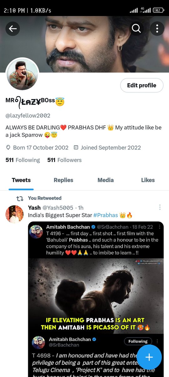 lazyfellow2002's tweet photo. Thank u so much of friends👭👬
I Really thanks to everyone who can support to me for achieveing 500+ 👬 Thank u so much Darlings ❤🥰🥳 https://t.co/6cbgQjj1x3