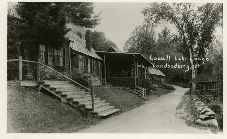 There is no better place to be than a lodge by a Vermont lake on a steamy day like today!  The Lowell Lake Lodge property was acquired by the Dept. of Forests, Parks &amp; Recreation in 1977 &amp; is now the Lowell Lake State Park. <a href="/VTStateParks/">Vermont State Parks</a>  #ArchivesHashtagParty #ArchivesVacay