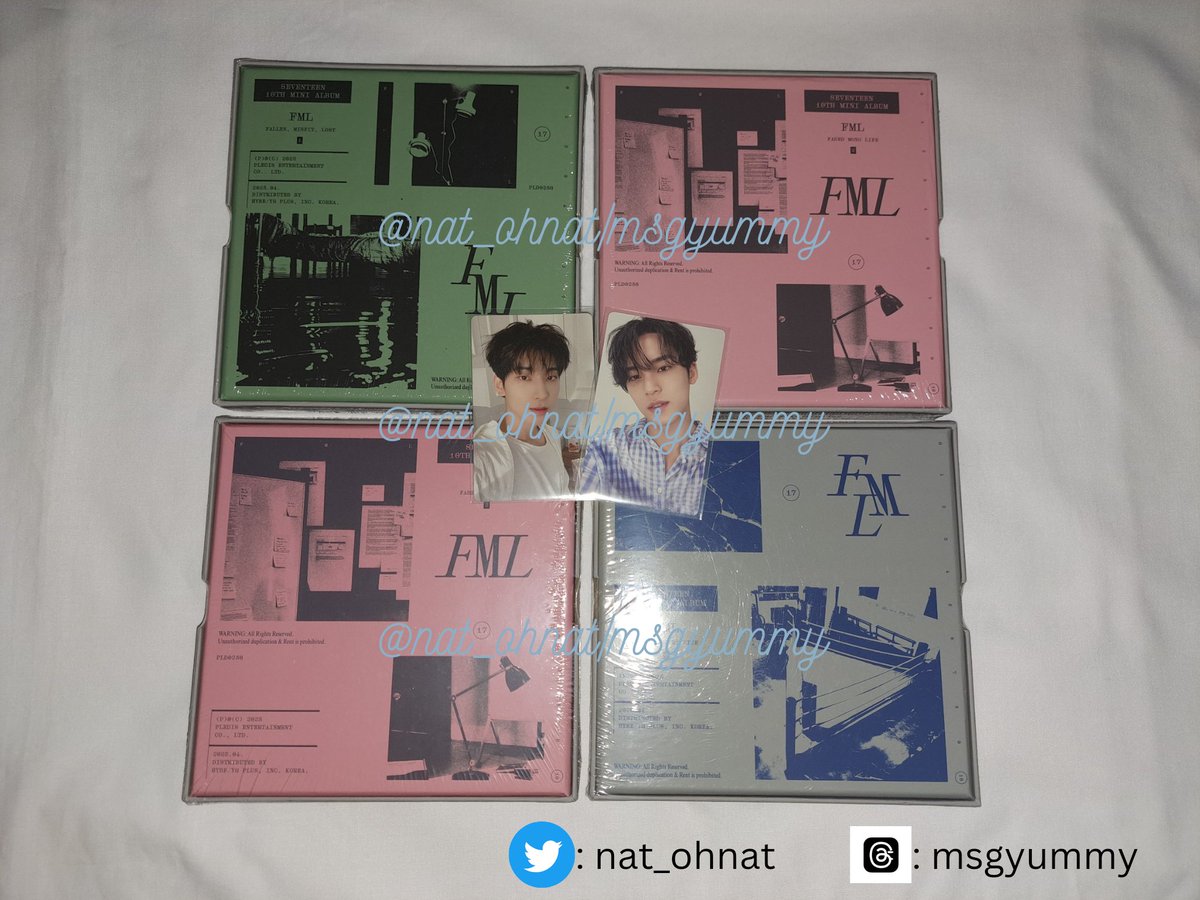 ⁉️ GIVE AWAY 4 ALBUM FML SEALED &amp; 50K SALDO GOPAY ⁉️

Hallo caratdeul 👋🏻
Karna sebentar lagi wonwoo mau ultah, jadi aku mau ngadain give away. Tapi siapa sangka hari ini oknum kim mingyu juga membuat kegaduhan didunia caratland 🫠

Mohon membaca Tnc ^^