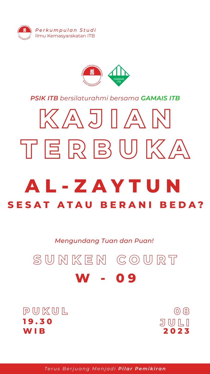 PSIKITB's tweet photo. Yang di depan merapat  yang di belakang mendekat
Mari-Mari Tuan dan Puan!!
#PSIKOKE 
#SesimpelPSIK https://t.co/kUPsvbhmWh