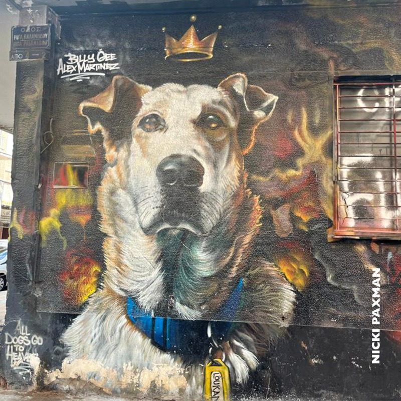 bbcworldservice's tweet photo. This dog – Loukanikos, Greek for “sausage” - became the unofficial symbol of mass social protest during the Greek financial crisis. 🐶 🇬🇷 

He was even voted Person of the Year by Time magazine.

Artist @cacaorocks explains why