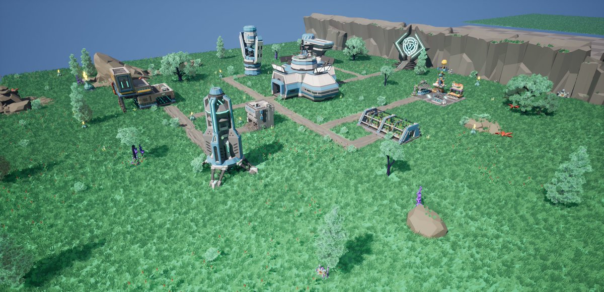 justchris64's tweet photo. The first screenshot of our brand new project! It will be a tower defence with strategy /building elements in a space/scifi-setting 📷. What do you think about it? 📷 #gamedev #gamedevelopment #gamedeveloper #indiegame #indiegames #indiegamedev  #game #games #unrealengine #ue5 https://t.co/MIf2oJO8MK