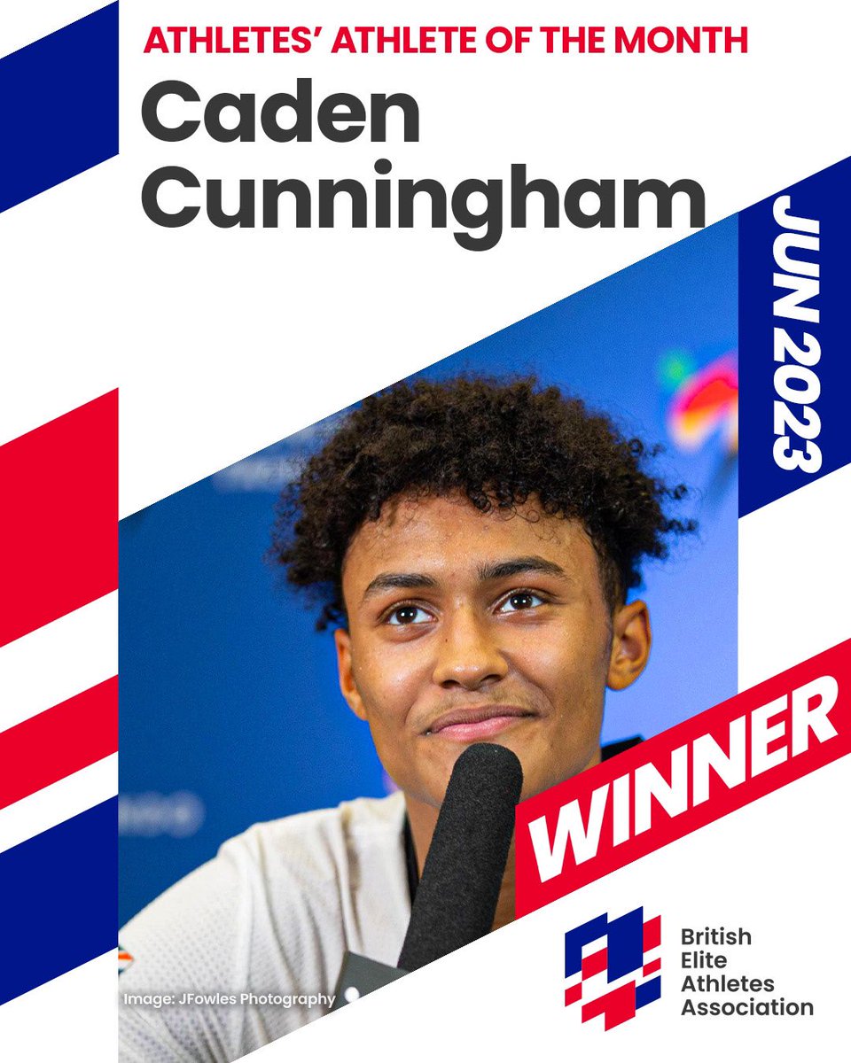 A BIG congrats are in order 👏🏾 @CadenCunn1ngham has been named as @GBEliteAthletes ‘Athlete of the Month’ for June 🏆 Find out more 👉 bit.ly/44tEzMm #Taekwondo | #Paris2024