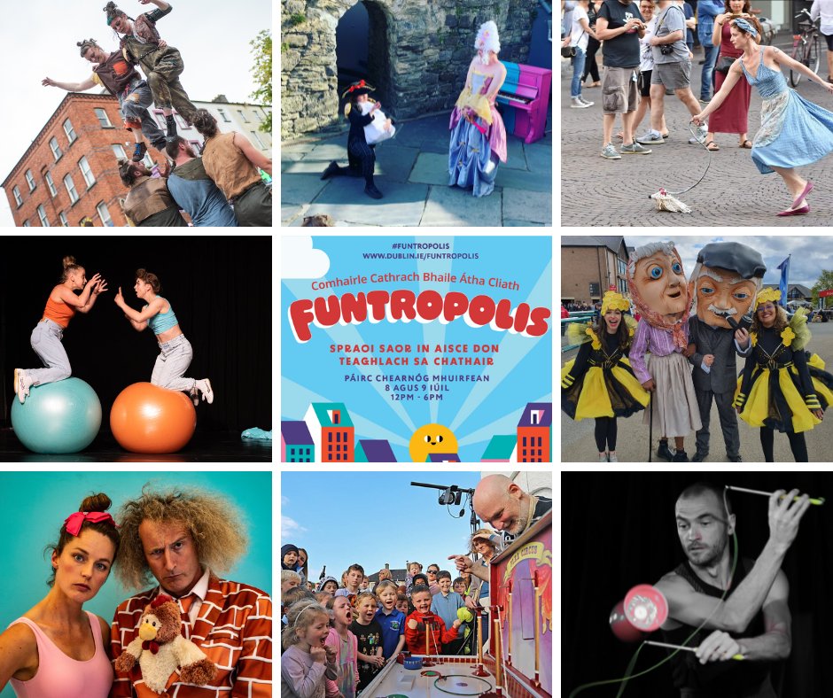 DubCityCouncil's tweet photo. Dont Forget! The first of Dublin City Council's #Funtropolis events is happening this weekend. This #freeevent will be in Merrion Sq Park, this Sat & Sun 8/9 July from 12-6.
We have some amazing entertainers and there will be lots of fun for all the family!
#DublinCity https://t.co/TQCkDvRosU