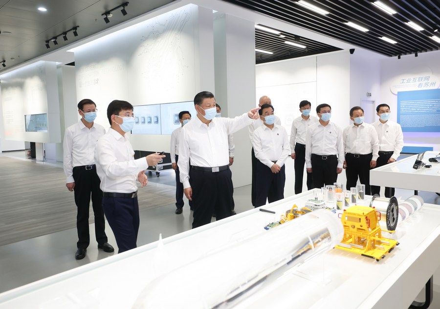 XHNews's tweet photo. President Xi has called on east China's Jiangsu Province to take the lead and set an example in advancing Chinese modernization. Click for more at XinhuaHeadlines #XiFocus https://t.co/fG5HqtvvGi https://t.co/V4C6vFNYud