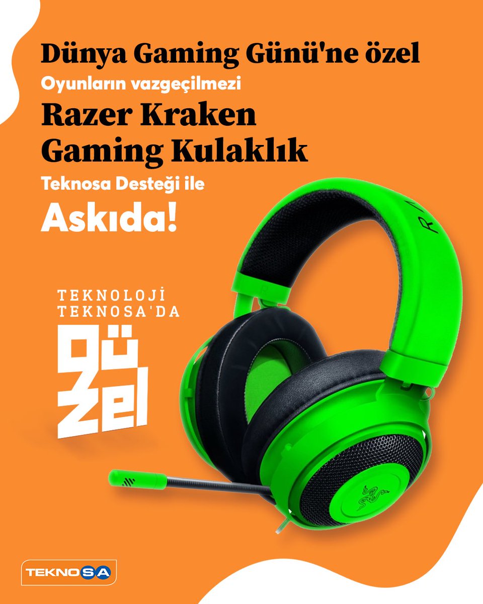 askidanevar's tweet photo. Oyun deneyimini kaliteli hale getiren aksesuarlar Teknosa'da! 

Hemen kampanyaya katıl Razer Kraken Gaming Kulaklık kazanma şansı yakala!

Askıdan almak için;
🔻@askidanevar ve @teknosa hesaplarını takip et. 
🔻Gönderiyi beğen ve RT’le!
💫Kampanya sonucunda kazanan üniversiteli sen ol!

Son Katılım Tarihi: 16 Temmuz 2023 

Kampanyalarımızdan sadece https://t.co/3a99XYe3iA’a öğrenci olarak kayıt olmuş ve şartları yerine getirmiş üniversite öğrencileri faydalanabilir.
#işbirliği