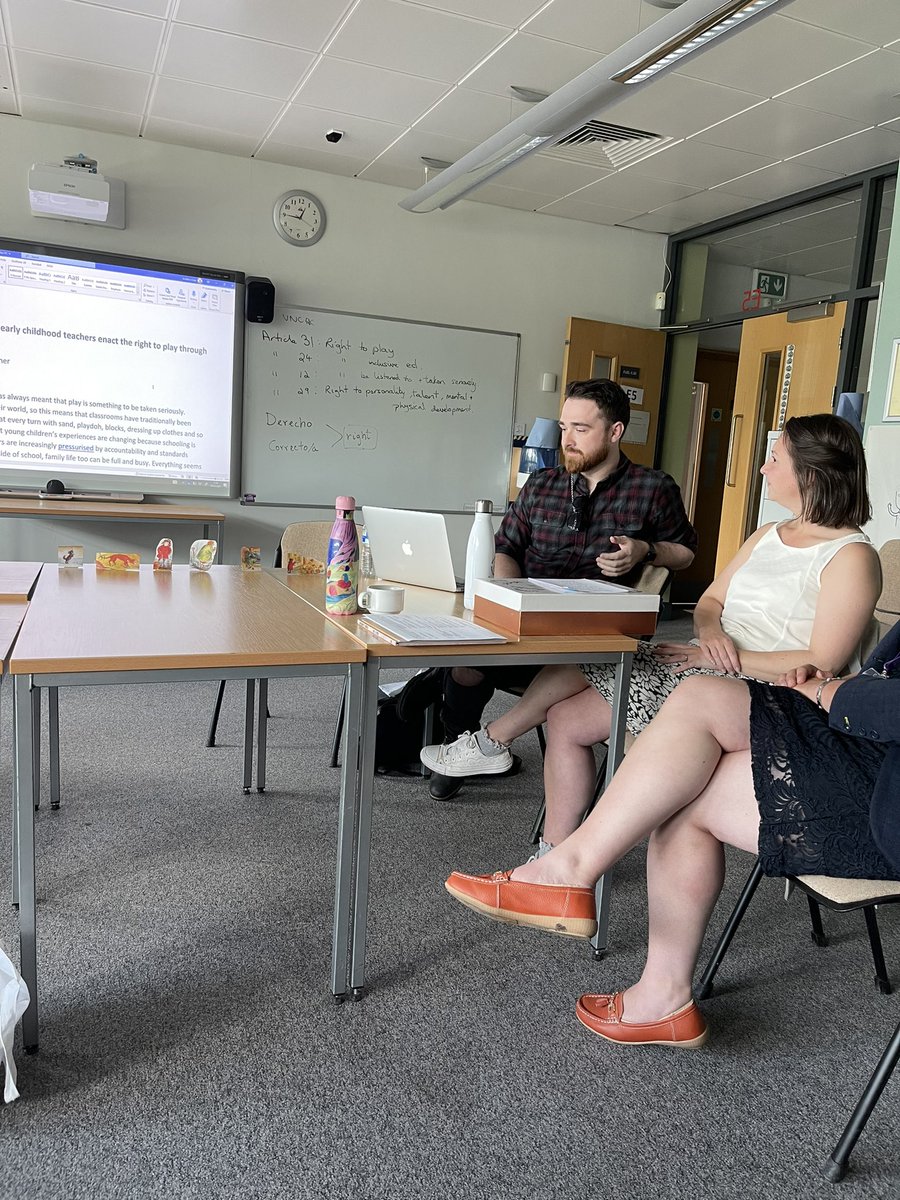 KarenMBoardman's tweet image. #ACRE23 Our wonderful MA Early Years students talking about play through resistance and subversion @EHU_FOE @edgehill @JoAlbinClark @NathanArcher1 #Children’sRights
