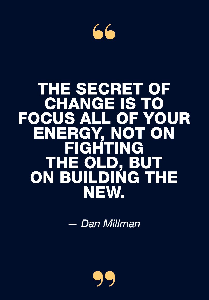 “El secreto del cambio es enfocar toda tu energía, no en rechazar lo viejo, sino en construir lo nuevo.”

¡Buen fin de semana!