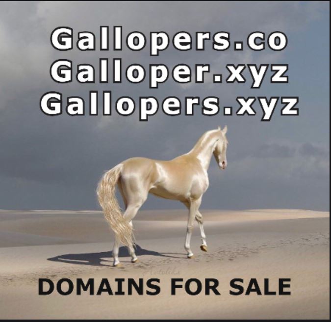 OfficeMetaverse's tweet photo. #GALLOPERS
#GALLOPER
DOMAINS FOR SALE
#horse #HORSEBREEDING #horseracing #betting #horses https://t.co/zPghFpL3fK