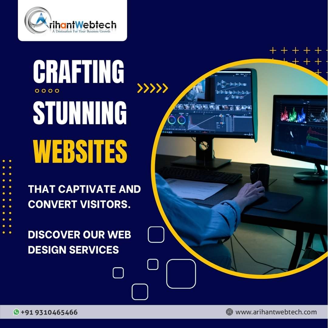 arihantwebtech's tweet photo. Unleash the power of captivating web design that turns visitors into customers. Experience our exceptional web design services and transform your online presence.
#ArihantWebtech #Ecommerceseo #Keywords #BrandBuilding #RankBetter #SeoServices #Seo #DigitalMarketing https://t.co/ABu1jfDdFu