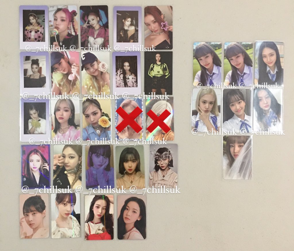 _7chillsuk's tweet photo. wts lfb sell kpop assorted photocards pc treasure enhypen exo blackpink twice itzy stayc https://t.co/48Ps70zxFO