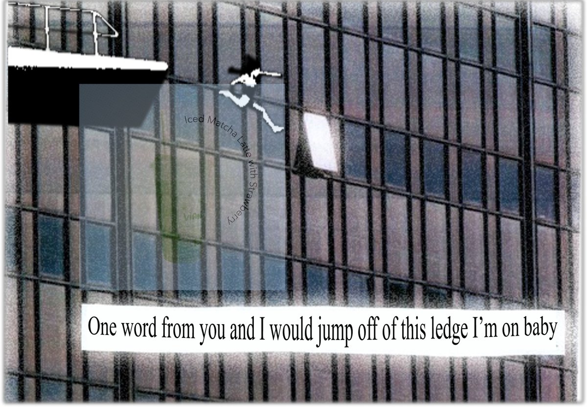 1cedm4tchalatt3's tweet photo. taas naman ng talon mo teh???
translation: jump off the ledge so hi high???
also, idrk how to properly put a watermark so i'll just put my dp here wahaha
#artph #loona #mitski #hihigh #burymeatmakeoutcreek #1cedmatchalatt3 https://t.co/XpJ2UyUpUK