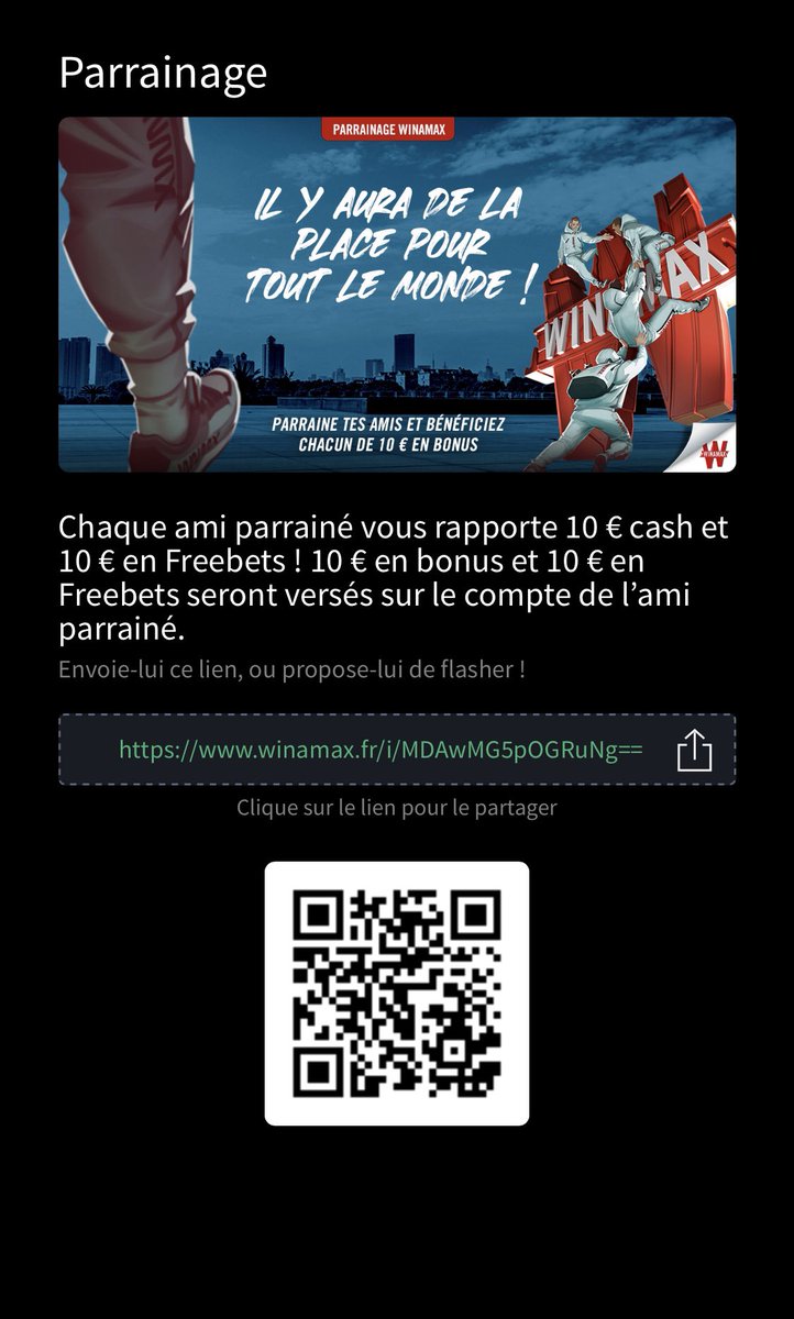 lasauce94's tweet photo. Pour ceux voulant profiter de 20€ Winamax gratuitement ! 

https://t.co/HGAbb8XLWK

 #parrainage #wimbledon2023 #betclic #winamax https://t.co/OECq821XZG