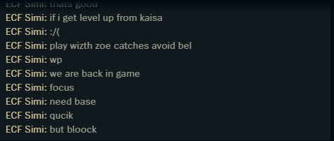 ??????????????????????????????????????????
was hat das system hier gelesen
"i was in ur body" war bezogen darauf dass nen spell missclicked wurde weil ich in jemanden drin stand lmao